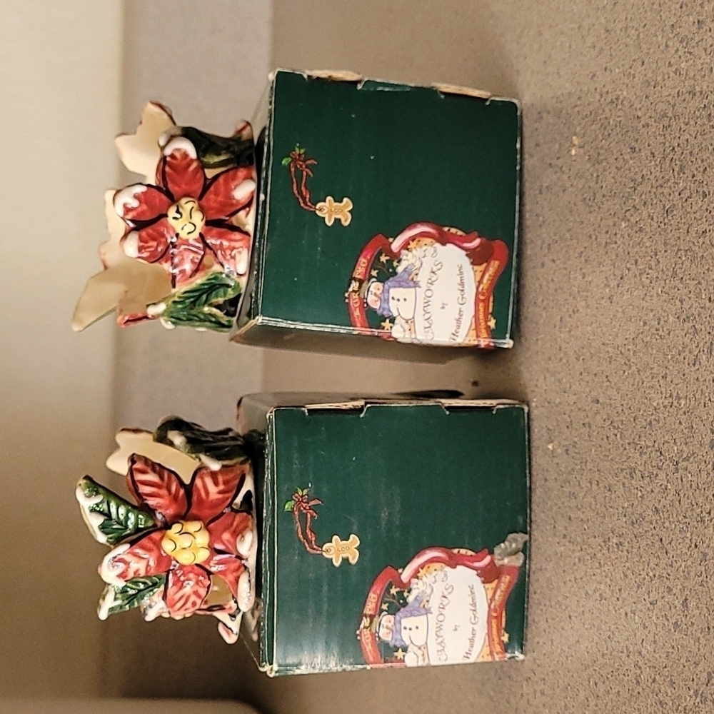 Heather Goldminc Christmas candle holder